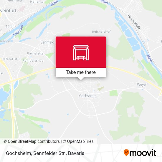 Карта Gochsheim, Sennfelder Str.