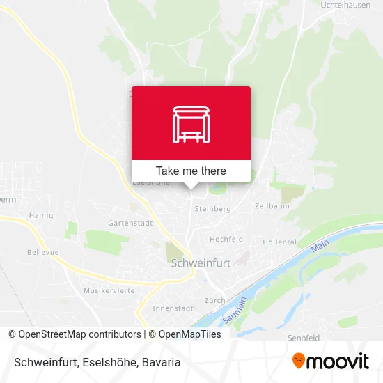 Карта Schweinfurt, Eselshöhe