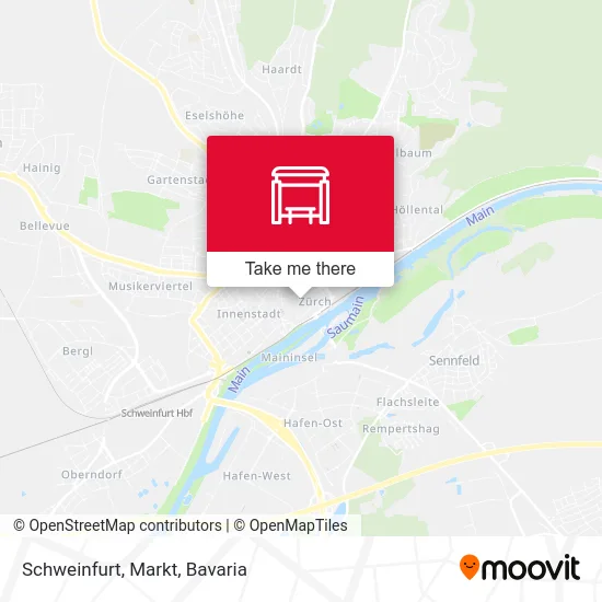 Карта Schweinfurt, Markt