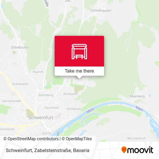 Карта Schweinfurt, Zabelsteinstraße