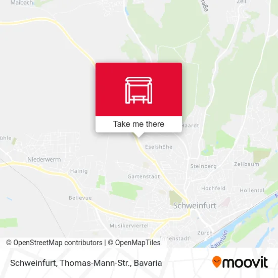 Карта Schweinfurt, Thomas-Mann-Str.