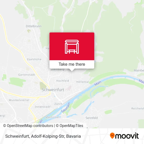 Карта Schweinfurt, Adolf-Kolping-Str