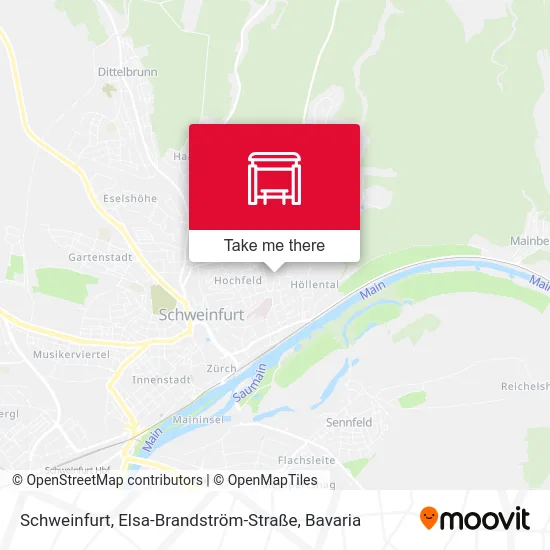 Карта Schweinfurt, Elsa-Brandström-Straße