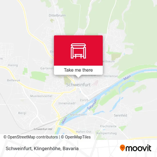 Карта Schweinfurt, Klingenhöhe