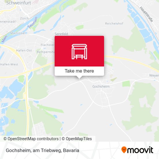 Карта Gochsheim, am Triebweg