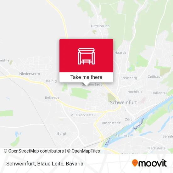 Карта Schweinfurt, Blaue Leite