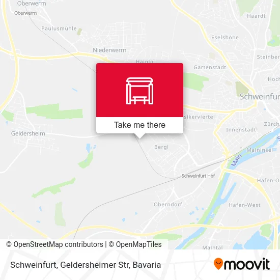 Карта Schweinfurt, Geldersheimer Str