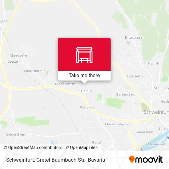 Карта Schweinfurt, Gretel-Baumbach-Str.