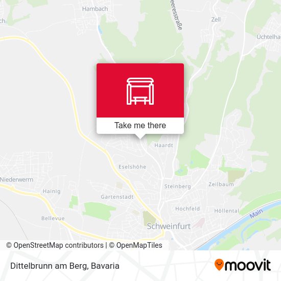 Карта Dittelbrunn am Berg
