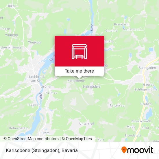 Karlsebene (Steingaden) map
