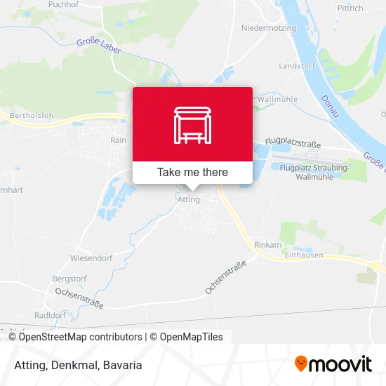 Карта Atting, Denkmal