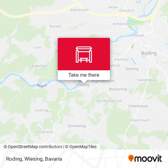 Карта Roding, Wiesing