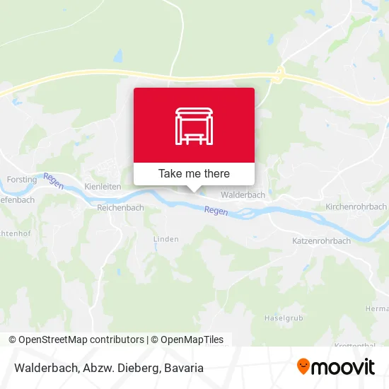 Карта Walderbach, Abzw. Dieberg