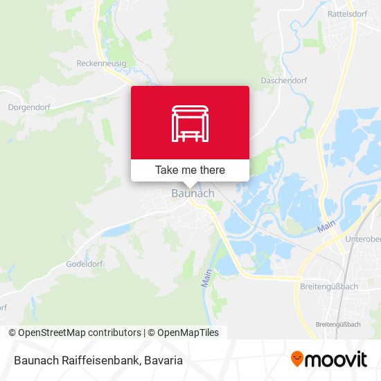 Baunach Raiffeisenbank map