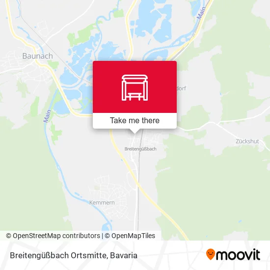 Карта Breitengüßbach Ortsmitte