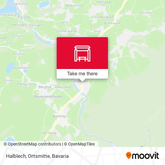 Карта Halblech, Ortsmitte