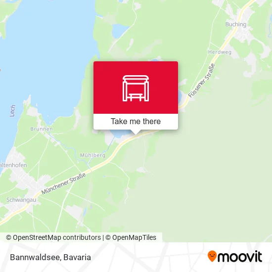 Карта Bannwaldsee
