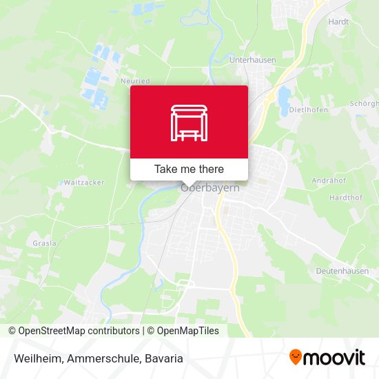 Карта Weilheim, Ammerschule