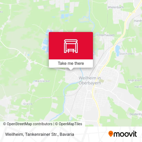 Карта Weilheim, Tankenrainer Str.