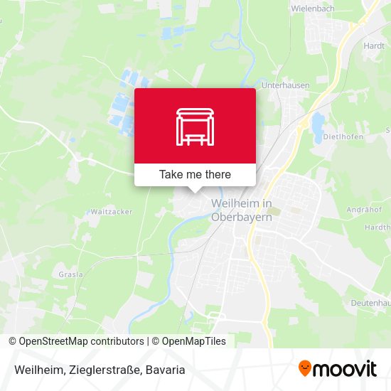 Карта Weilheim, Zieglerstraße