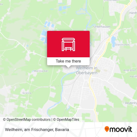 Карта Weilheim, am Frischanger