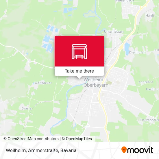 Карта Weilheim, Ammerstraße