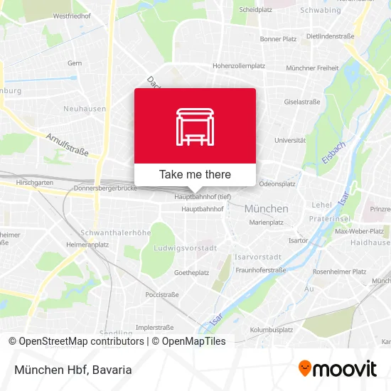 Карта München Hbf
