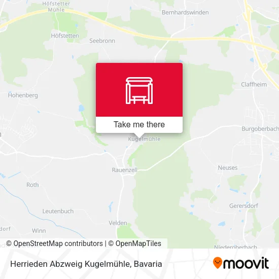 Карта Herrieden Abzweig Kugelmühle