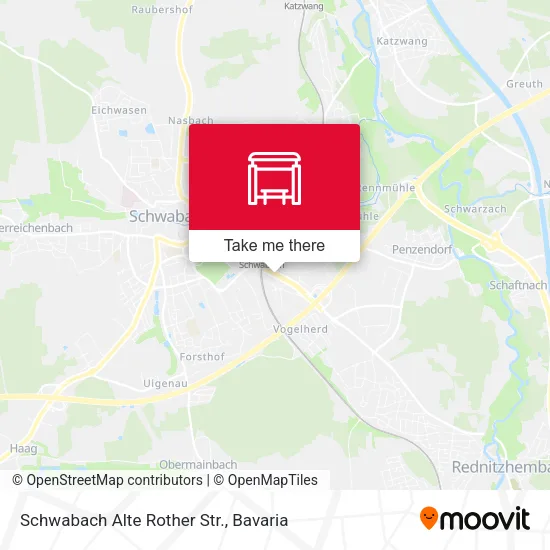 Карта Schwabach Alte Rother Str.