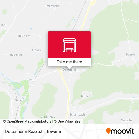 Карта Dettenheim Rezatstr.