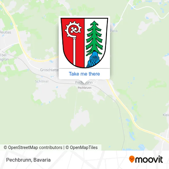 Pechbrunn map