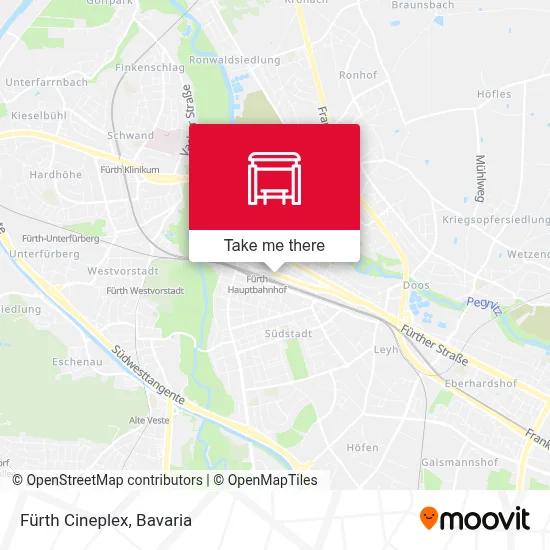 Fürth Cineplex map