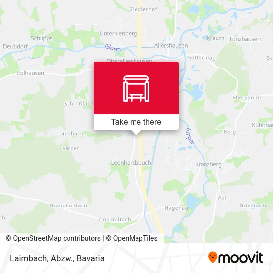 Laimbach, Abzw. map