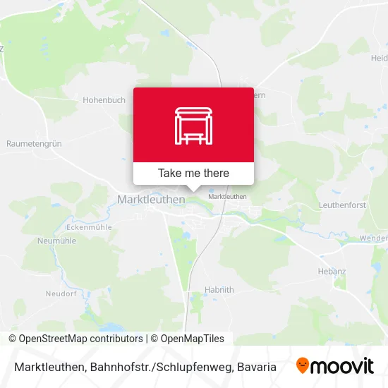Карта Marktleuthen, Bahnhofstr. / Schlupfenweg