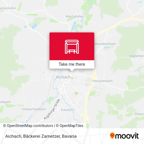 Карта Aichach, Bäckerei Zametzer