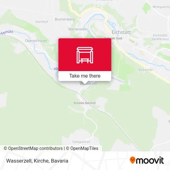 Карта Wasserzell, Kirche