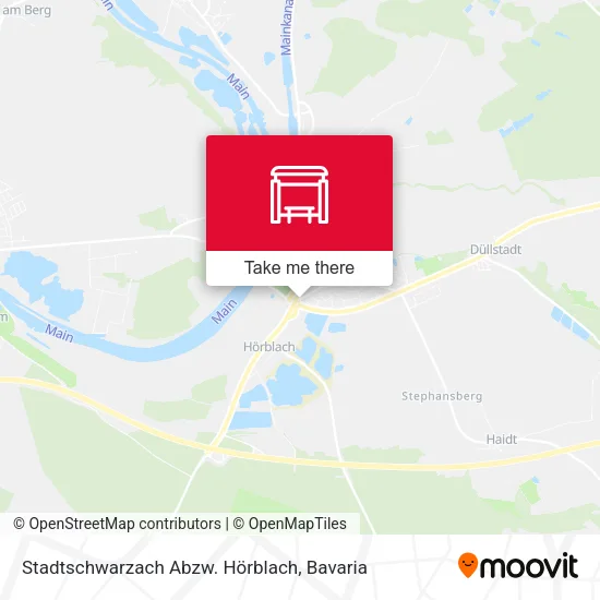 Карта Stadtschwarzach Abzw. Hörblach