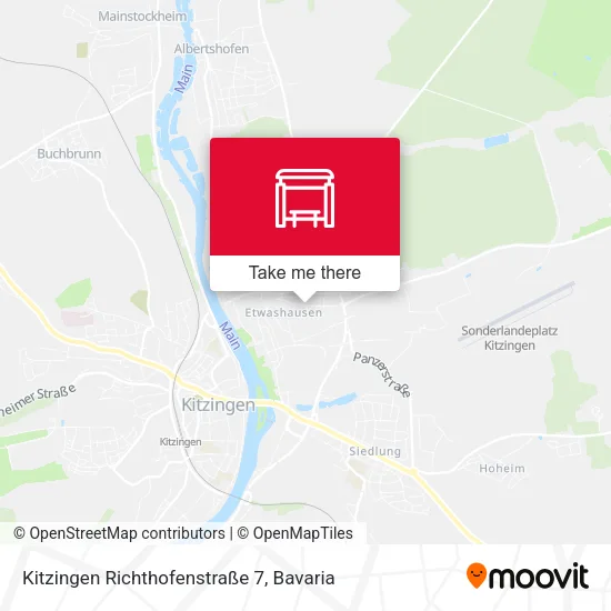 Карта Kitzingen Richthofenstraße 7
