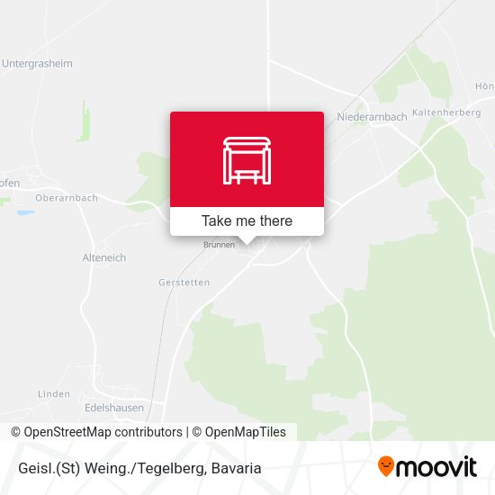 Карта Geisl.(St) Weing./Tegelberg