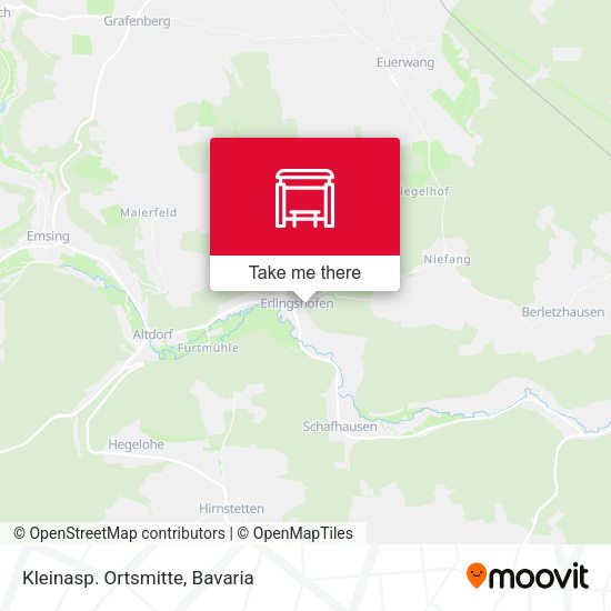Карта Kleinasp. Ortsmitte