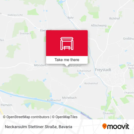 Карта Neckarsulm Stettiner Straße