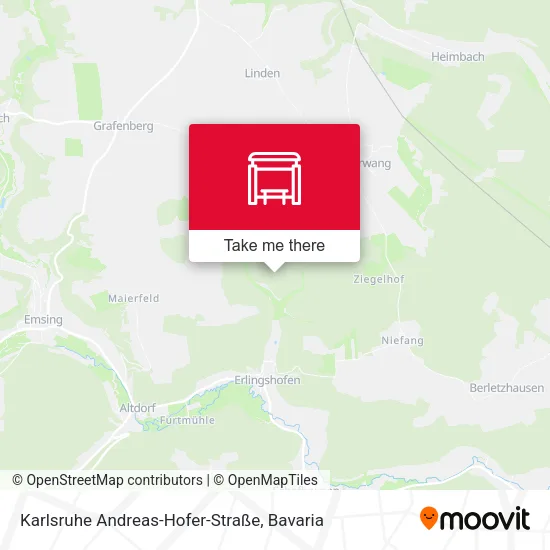 Карта Karlsruhe Andreas-Hofer-Straße