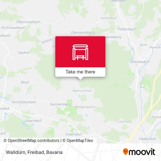 Карта Walldürn, Freibad