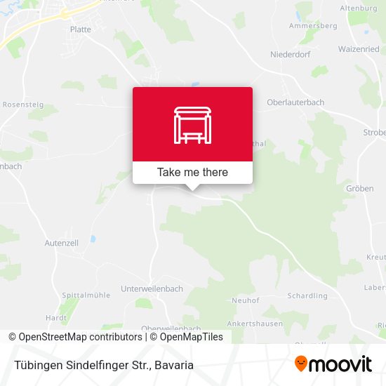 Карта Tübingen Sindelfinger Str.