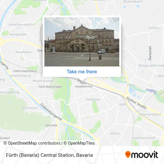 Fürth (Bay) Hbf map