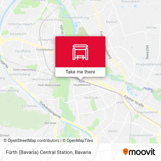 Fürth (Bay) Hbf map