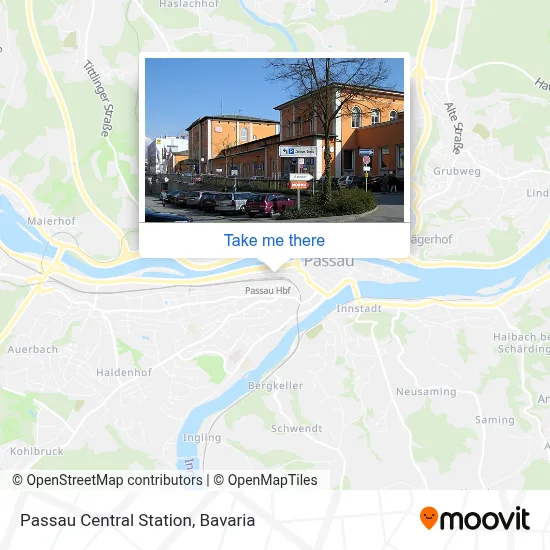 Passau Hbf map