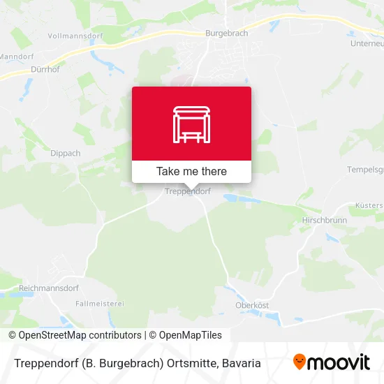 Карта Treppendorf (B. Burgebrach) Ortsmitte