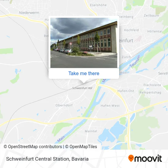 Schweinfurt Hbf map
