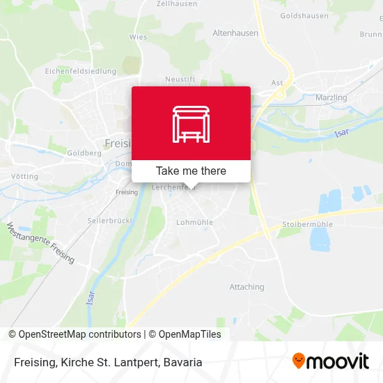 Freising, Kirche St. Lantpert map